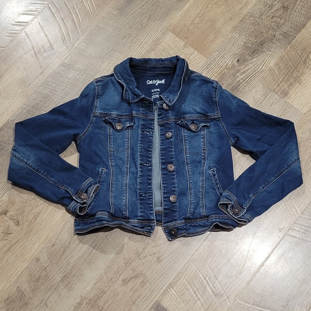 Girl's Cat & Jack Jean Jacket